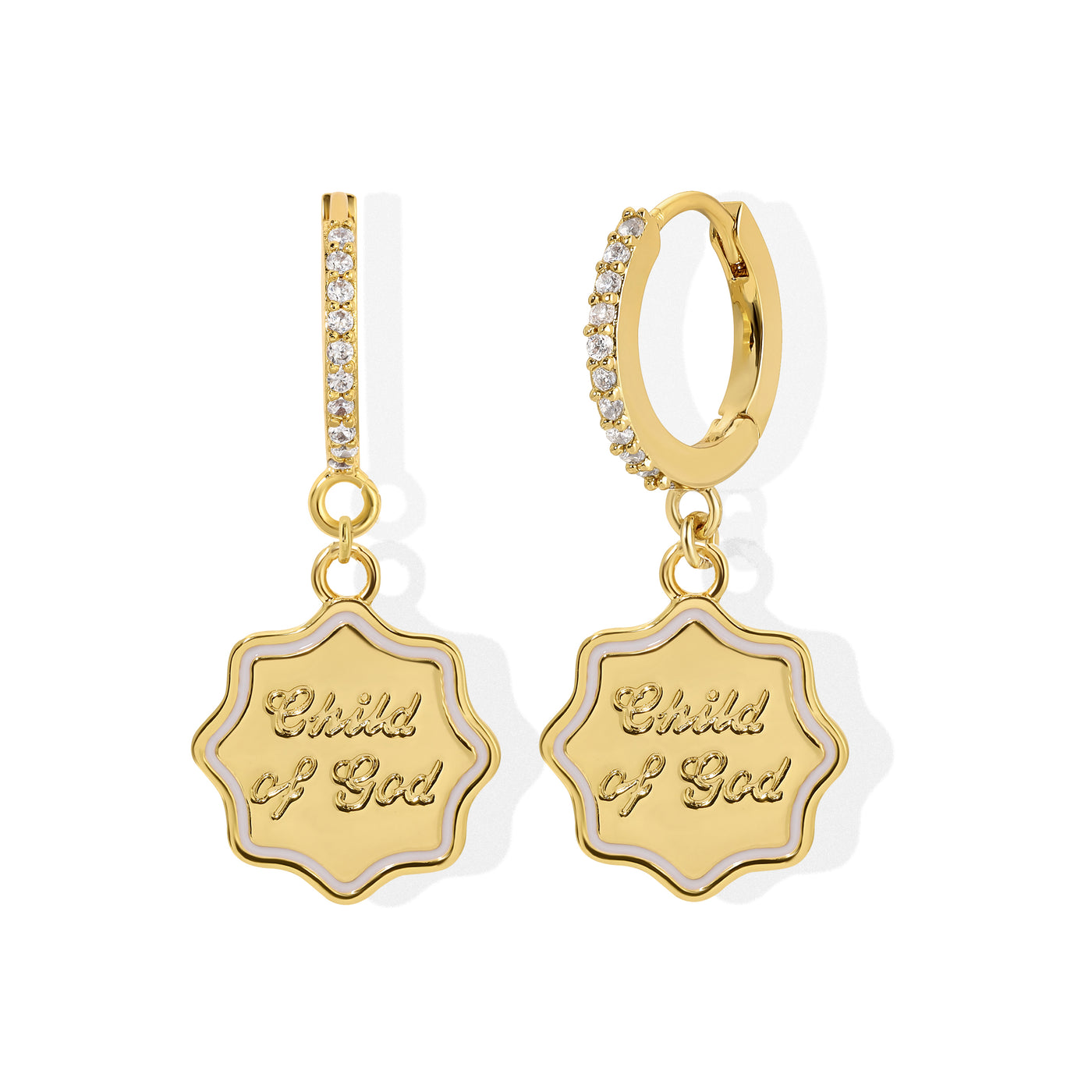 Child of God Pave Earrings
