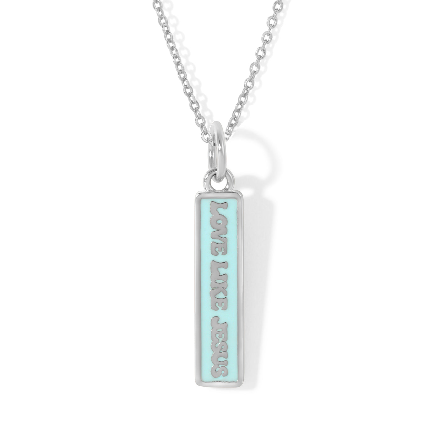 Sterling Silver Love Like Jesus Necklace