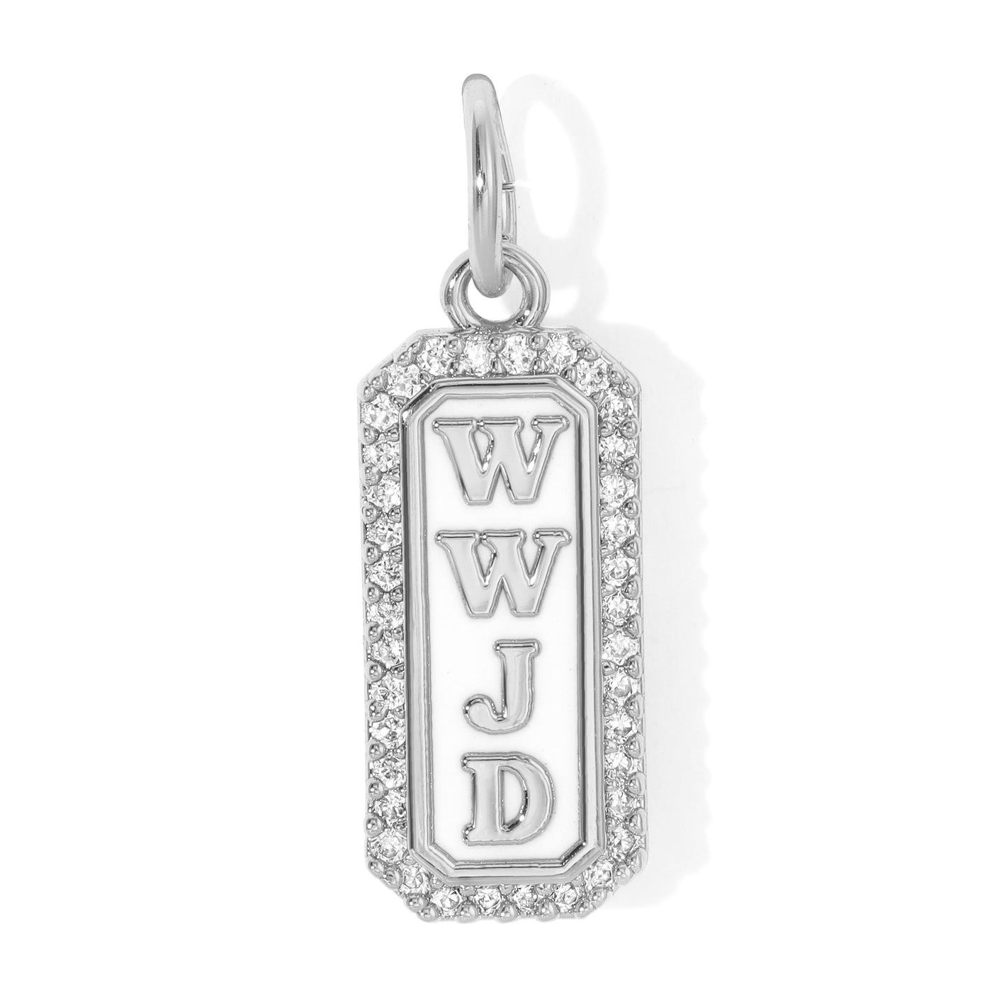 Sterling Silver What Would Jesus Do Charm