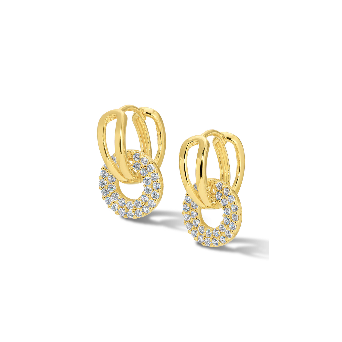 Infinite Sparkle Hoops Gold