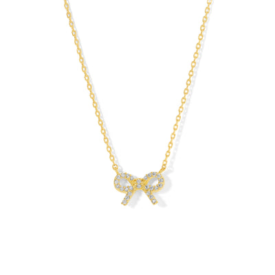 Twinkling Bow Necklace